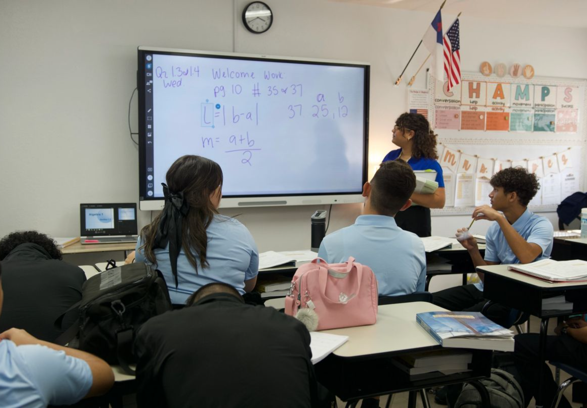 Middle School students at Shalom Christian Academy