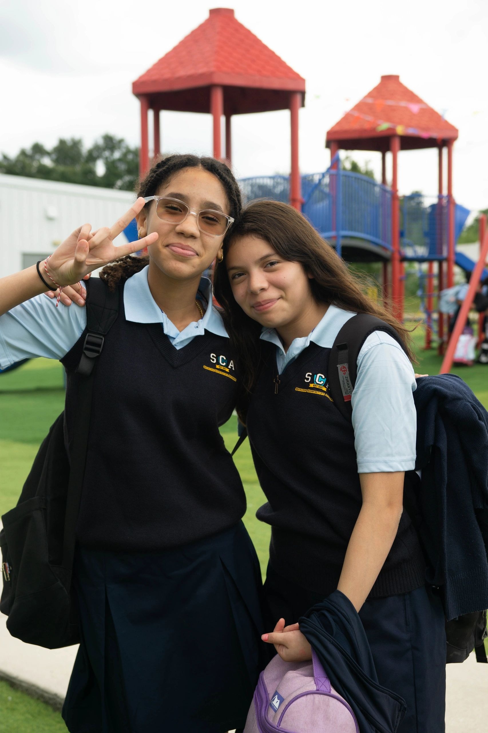 High School students at Shalom Christian Academy
