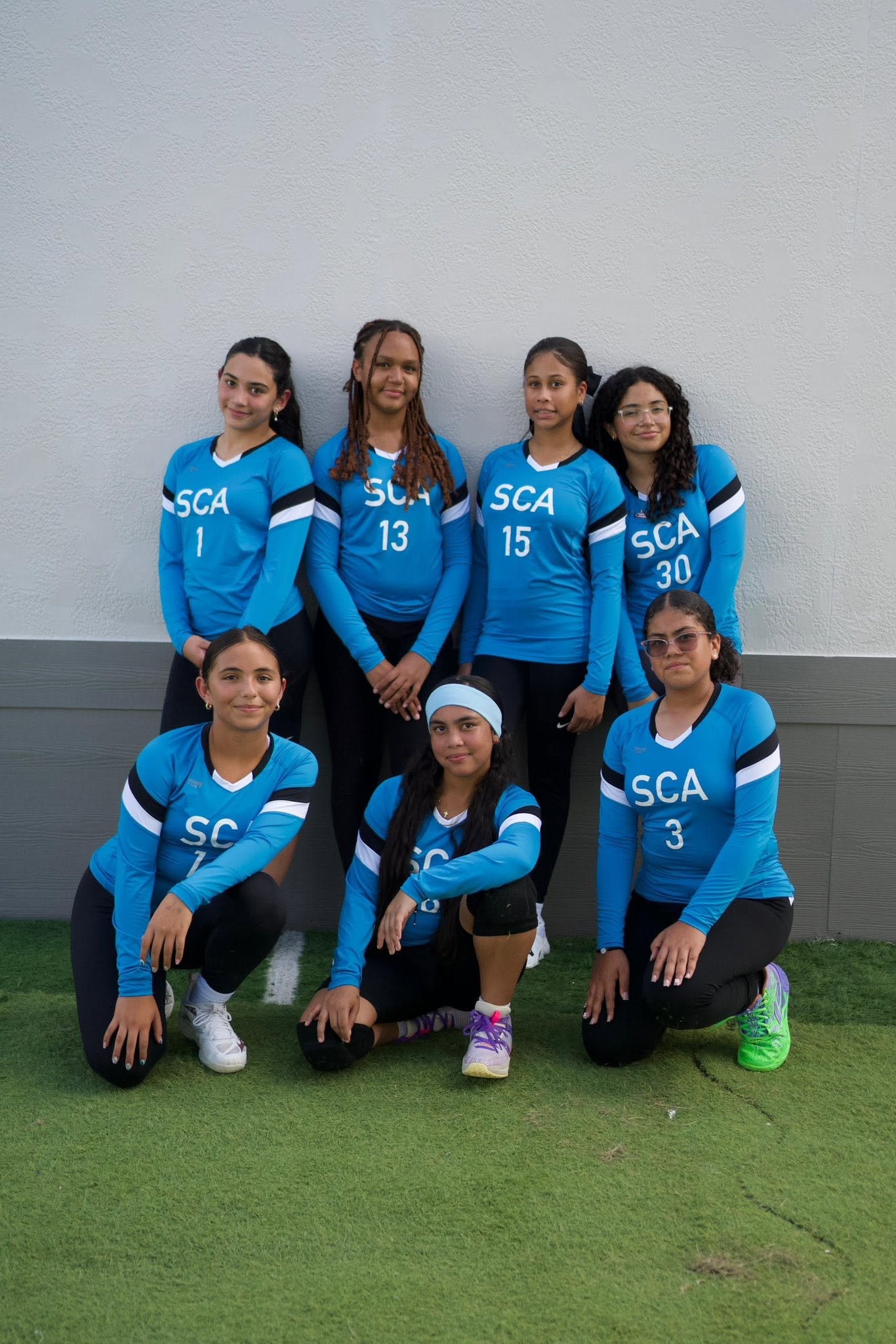 SCA students playing volleyball